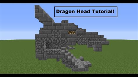 Minecraft Dragon Head Tutorial - YouTube