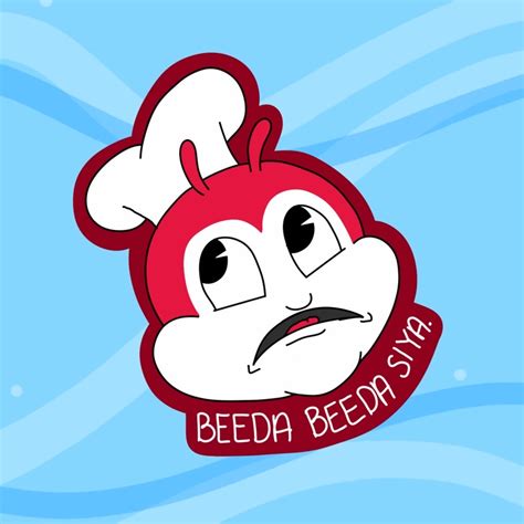 SSKAIT Waterproof funny parody mood die cut sticker - Jollibee bida ...