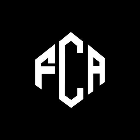 FCA letter logo design with polygon shape. FCA polygon and cube shape logo design. FCA hexagon ...