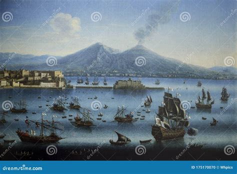 Ciaia Port Overview, Naples, Italy, 18th Century, Detail Editorial ...