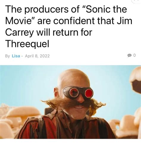 Jim Carrey, and Sonic 3. by Scurvypiratehog on DeviantArt