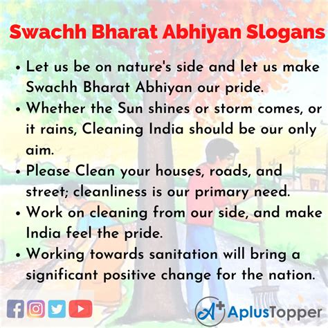 Swachh Bharat Abhiyan Slogans | Unique and Catchy Swachh Bharat Abhiyan Slogans in English - A ...