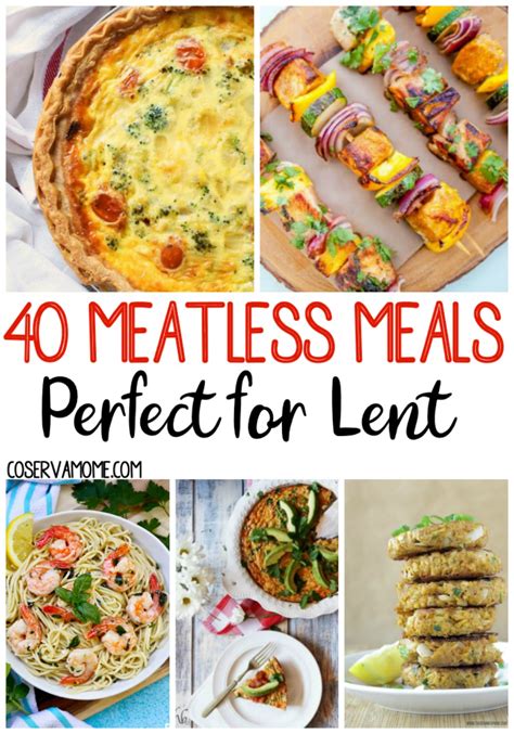 40 Easy Meatless Meals Perfect For Lent | Lent recipes, Lent recipes ...