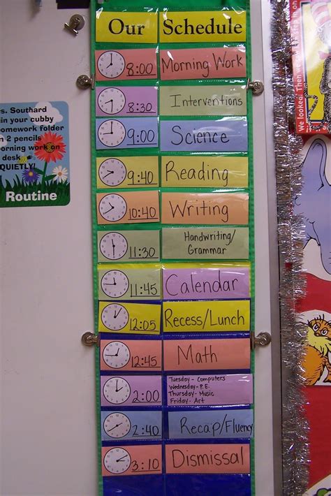 Daily schedule for preschool classroom with pictures - holoserfox