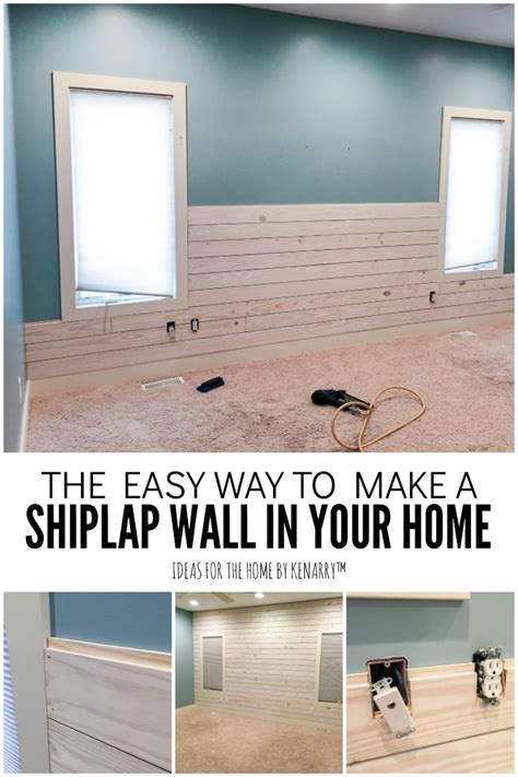 How To Make A Shiplap Wall In Your Home - Ideas for the Home