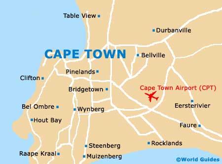 Map of Cape Town Airport (CPT): Orientation and Maps for CPT Cape Town ...