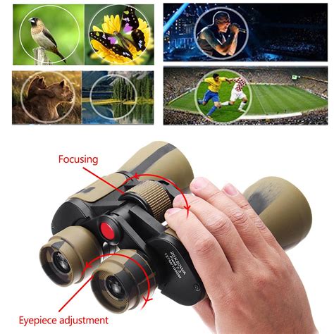 20x50 1000M 7.09x6.69x1.97'' Waterproof Rubber Telescope Binoculars Night Vision Telescope Large ...