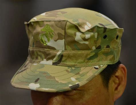 US Army USMC Marine Corps CP Multi Camo Utility Combat Cap Hat Size L ...