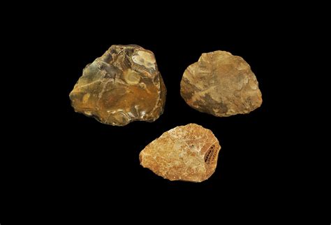 Stone Age Palaeolithic Axe, Scraper and Arrowheads Group - auctions & price archive