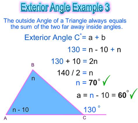 Exterior Angle of a Triangle | Passy's World of Mathematics