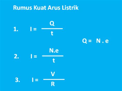 Memahami Pengertian dan Rumus Arus Listrik - IPA MTs