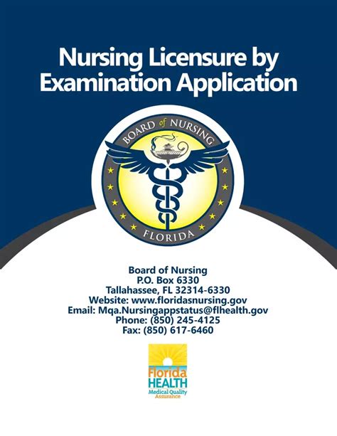 Florida Board Nursing Application PDF Form - FormsPal