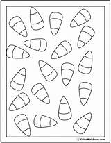 Candy Corn Coloring Pages sketch template