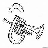 Trumpet Coloring Page 63003 49849 sketch template