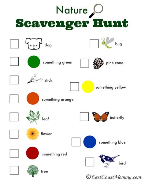 Nature Scavenger Hunt - SavvyMom