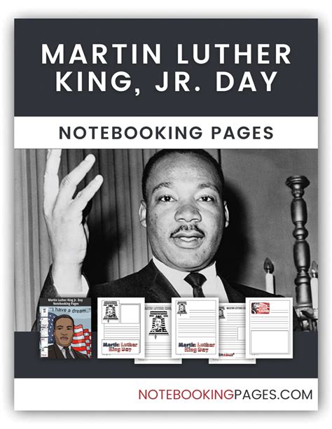 Martin Luther King, Jr. Day Notebooking Pages (FREE) - NotebookingPages.com