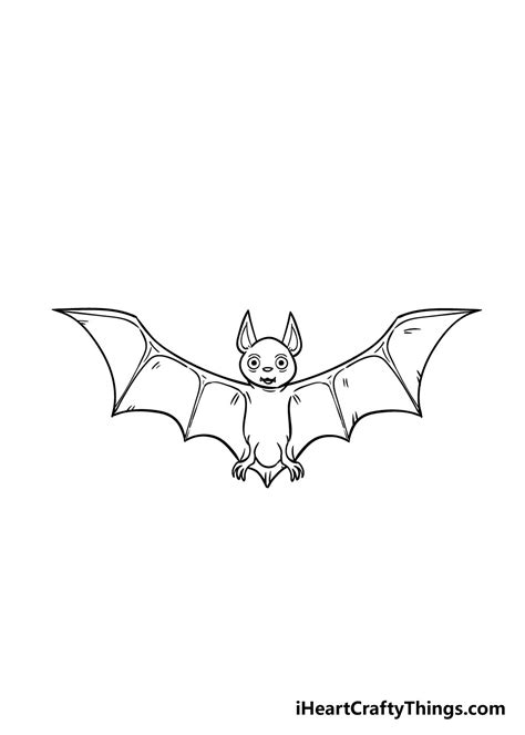 Bat Drawing - How To Draw A Bat Step By Step!