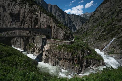 Devil S Bridge, Andermatt, Switzerland Stock Photo - Image of bridge, switzerland: 71755994