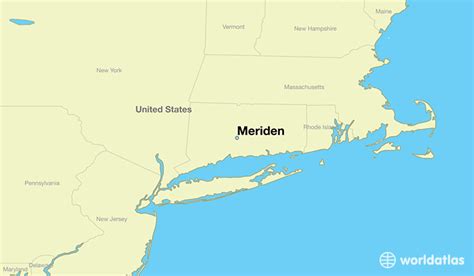 Where is Meriden, CT? / Meriden, Connecticut Map - WorldAtlas.com