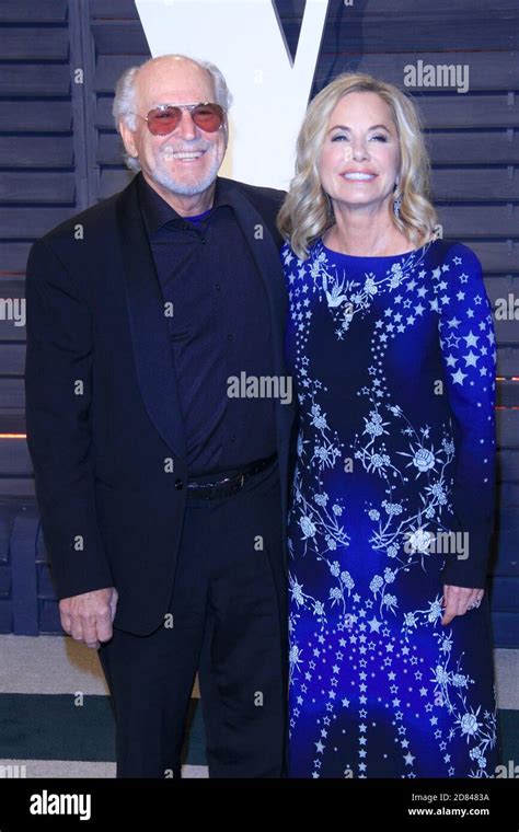 LOS ANGELES - FEB 26: Jimmy Buffett, Jane Slagsvol at the 2017 Vanity Fair Oscar Party at the ...