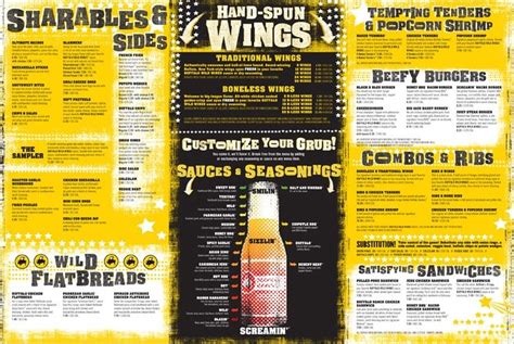 Pin by Michele Ryckman on Food Menu | Wings menu, Buffalo wild wings, Boneless wings