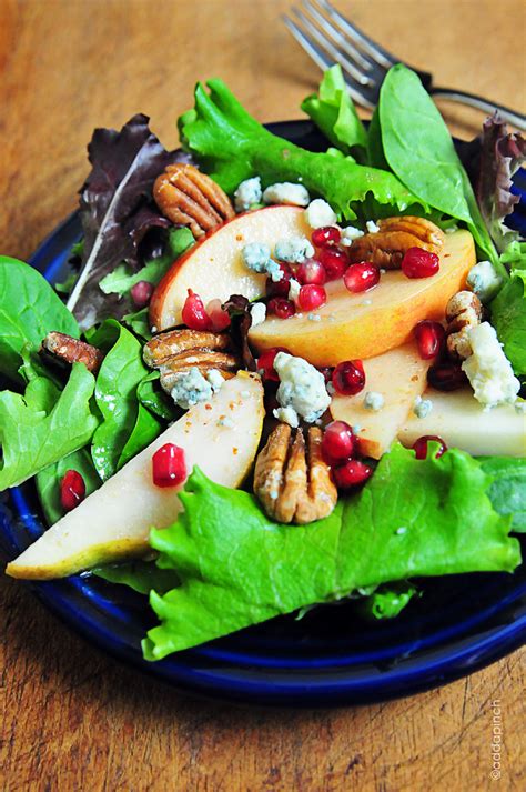 Apple Pear Salad with Pomegranate Vinaigrette - Cooking | Add a Pinch