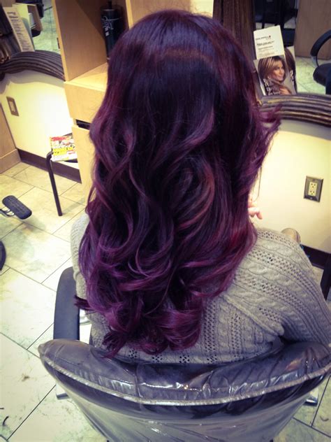 Pin by Clevenice Carrero on Hair | Deep purple hair, Violet hair colors, Purple hair