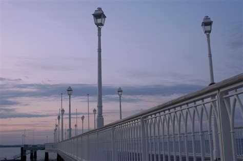 Free Images : bridge, dusk, france, evening, tower, landmark, street light, lighting, gironde ...