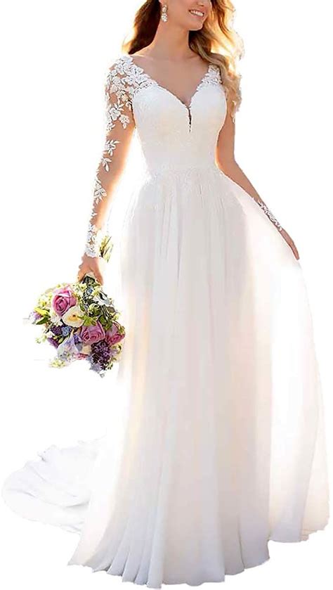 Findlovewedding Wedding Dresses for Bride 2022 with Lace Appliques ...