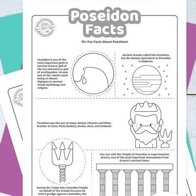 Fun Poseidon Facts Coloring Pages Kids Activities Blog