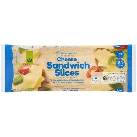 Woolworths Sandwich Cheese Slices 1kg | Woolworths