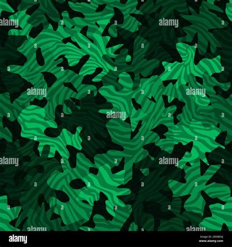 Green zebra camouflage pattern background seamless vector illustration ...