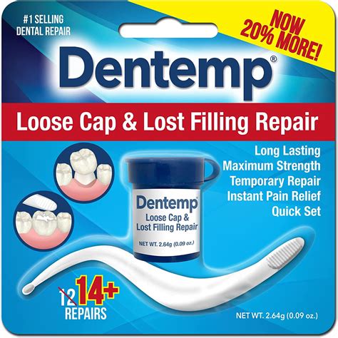 Dentemp Maximum Strength Loose Cap & Lost Filling Repair, 14+ Repairs - Walmart.com