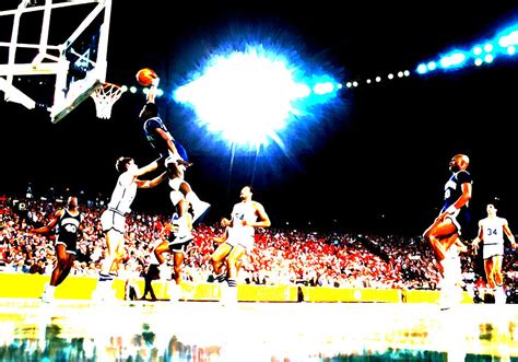 Patrick Ewing Monster Dunk Mixed Media by Brian Reaves - Fine Art America