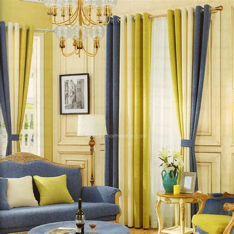 Green Beige and Navy Modern Curtains 2016 New Arrival | Living room decor curtains, Living room ...