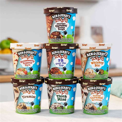 Ben & Jerry's Has 7 New Ice Cream Flavors Topped with a Layer of ...