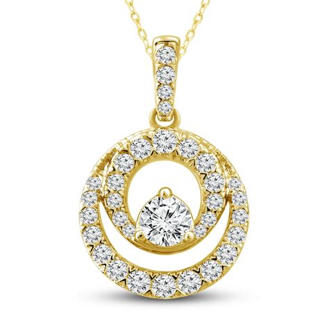 Diamond Necklace 1/2 ct tw Round 10K Yellow Gold | Jared