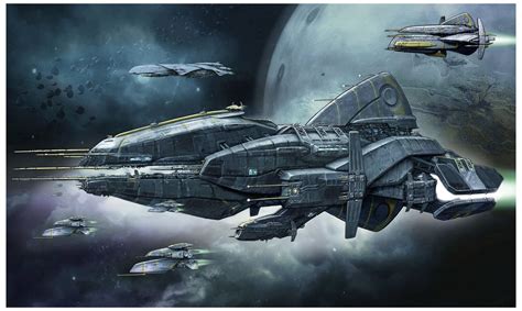 ArtStation - Nexus Spaceship concepts, Károly Gőgös Alien Spaceship ...