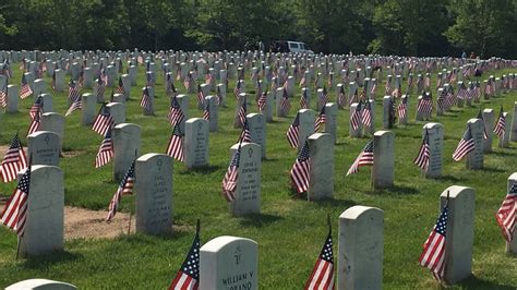 Hundreds of Volunteers Place Flags on Graves at Veterans Cemetery – NBC Connecticut