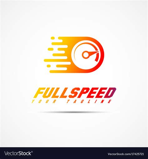 Full speed logo Royalty Free Vector Image - VectorStock