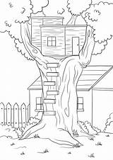 Baumhaus Kostenlos Ausmalen Und Herunterladen Oder Ausdrucken sketch template