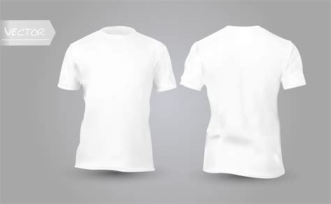 Shirt mock up set. T-shirt template. White version, front design ...