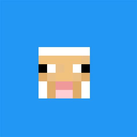 Minecraft Sheep Head Pixel Art