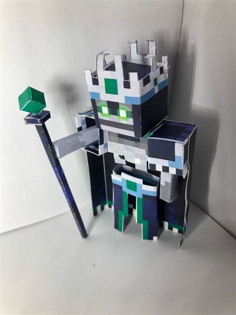 Pixel Papercraft - Nameless One (Minecraft Dungeons) Dark Green Eyes ...