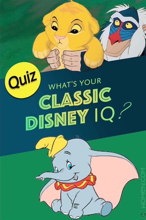 Disney Quiz: What's Your Classic Disney IQ? | Disney quizzes trivia ...