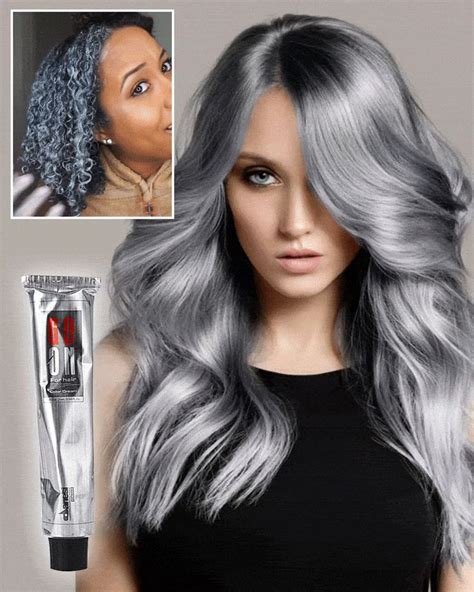 Gray Color Natural Permanent Hair Dye Cream-BUY 1 GET 1 FREE🔥🔥 | Grey ...