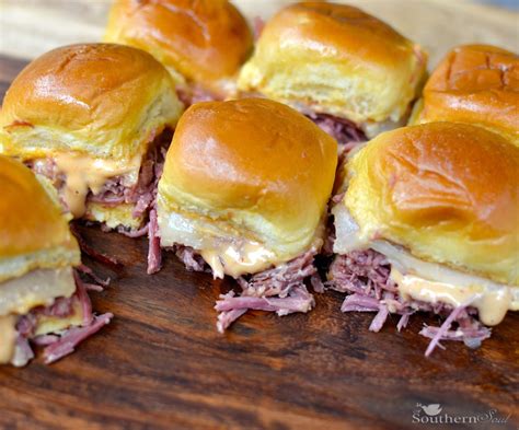 Slow Cooker Corned Beef Reuben Sliders - A Southern Soul