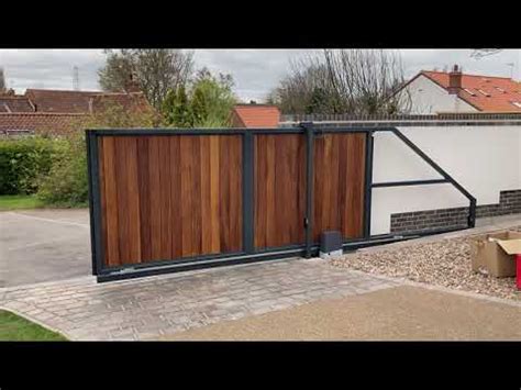 Cantilever Sliding Gate Installation - YouTube