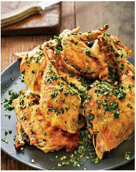 Brick Chicken with Herb Gremolata | Hell's Kitchen Recipes