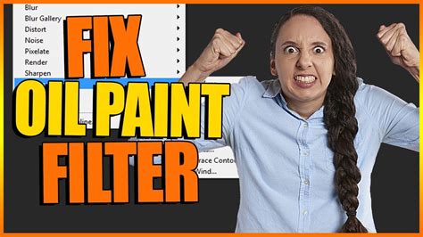 How to fix the Oil Paint Filter in Photoshop CC - YouTube